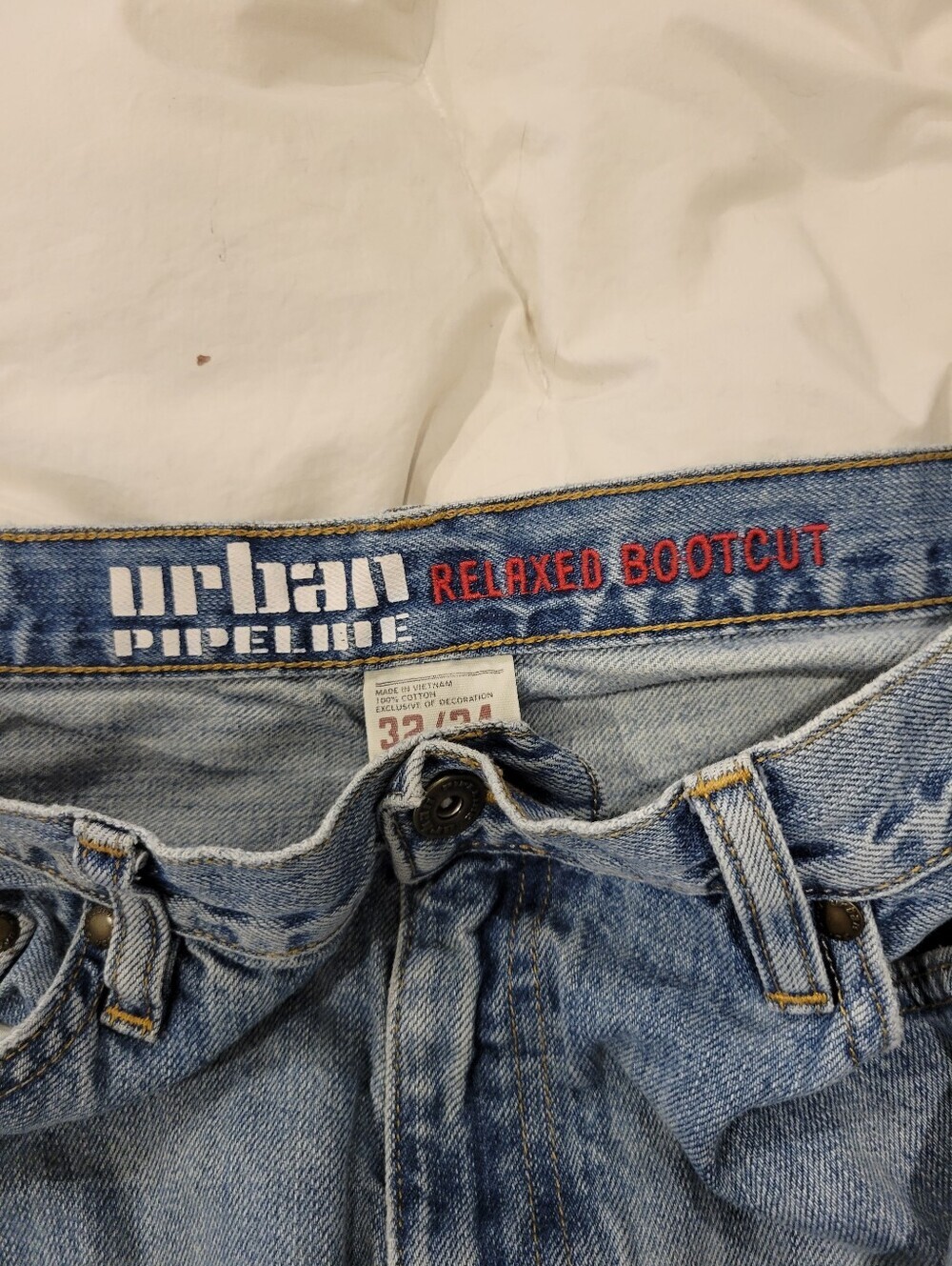 Mens Urban Pipeline Relaxed Boot Cut Jeans 32/34 - Picture 6 of 7